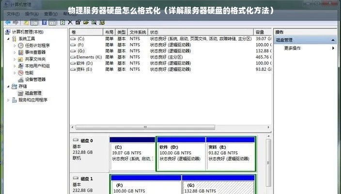 物理服务器硬盘怎么格式化（详解服务器硬盘的格式化方法）