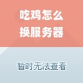 吃鸡怎么换服务器2019（绝地求生换区指南）