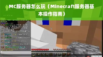 MC服务器怎么玩（Minecraft服务器基本操作指南）