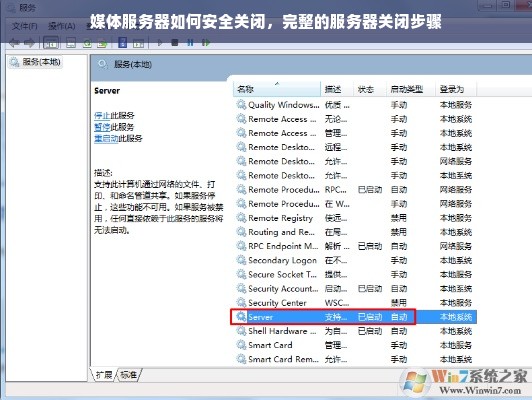 媒体服务器如何安全关闭，完整的服务器关闭步骤