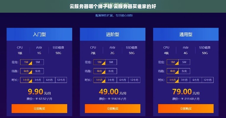 云服务器哪个牌子稳 云服务器买谁家的好