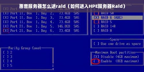 惠普服务器怎么进raid（如何进入HPE服务器Raid）